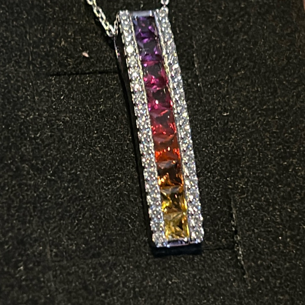 Swarovski crystal necklace charm!